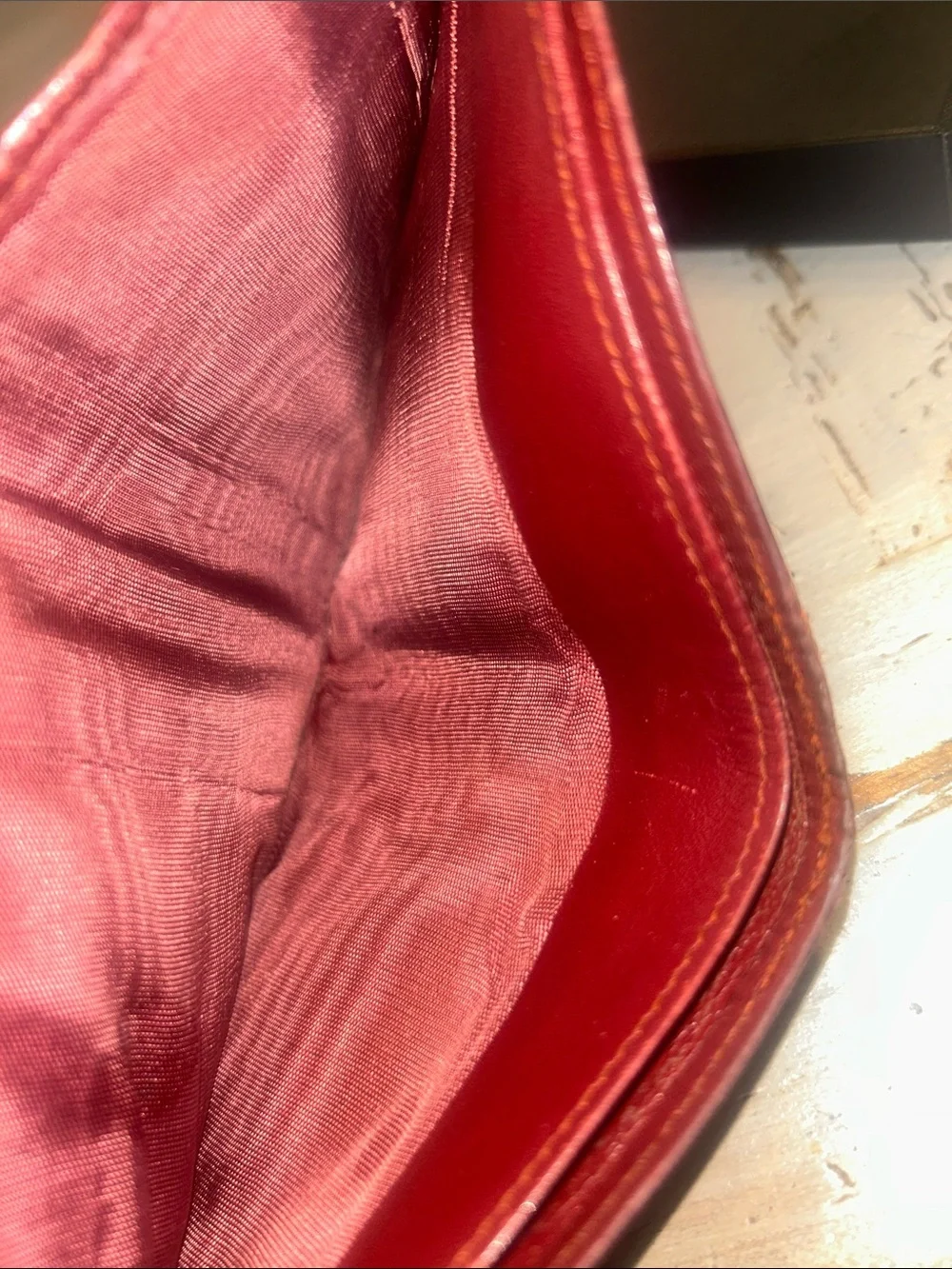 Cartier 1990’s Vintage Burgundy Leather Bifold Wallet
